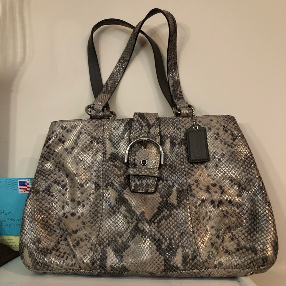 Coach Soho Embossed Leather Exotic carryall.